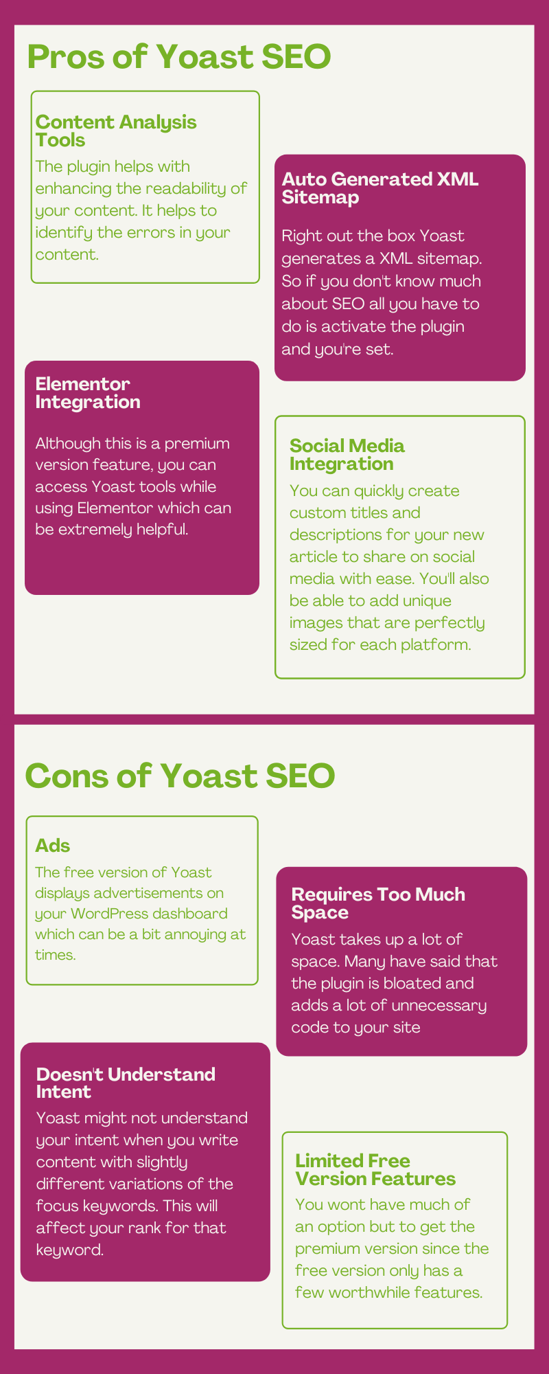 Yoast SEO Pros and Cons