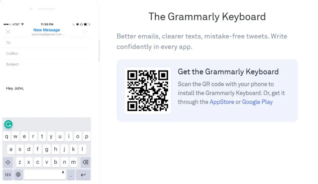 The Grammarly Keyboard